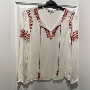 Neiman Marcus White Boho Tunic size m
